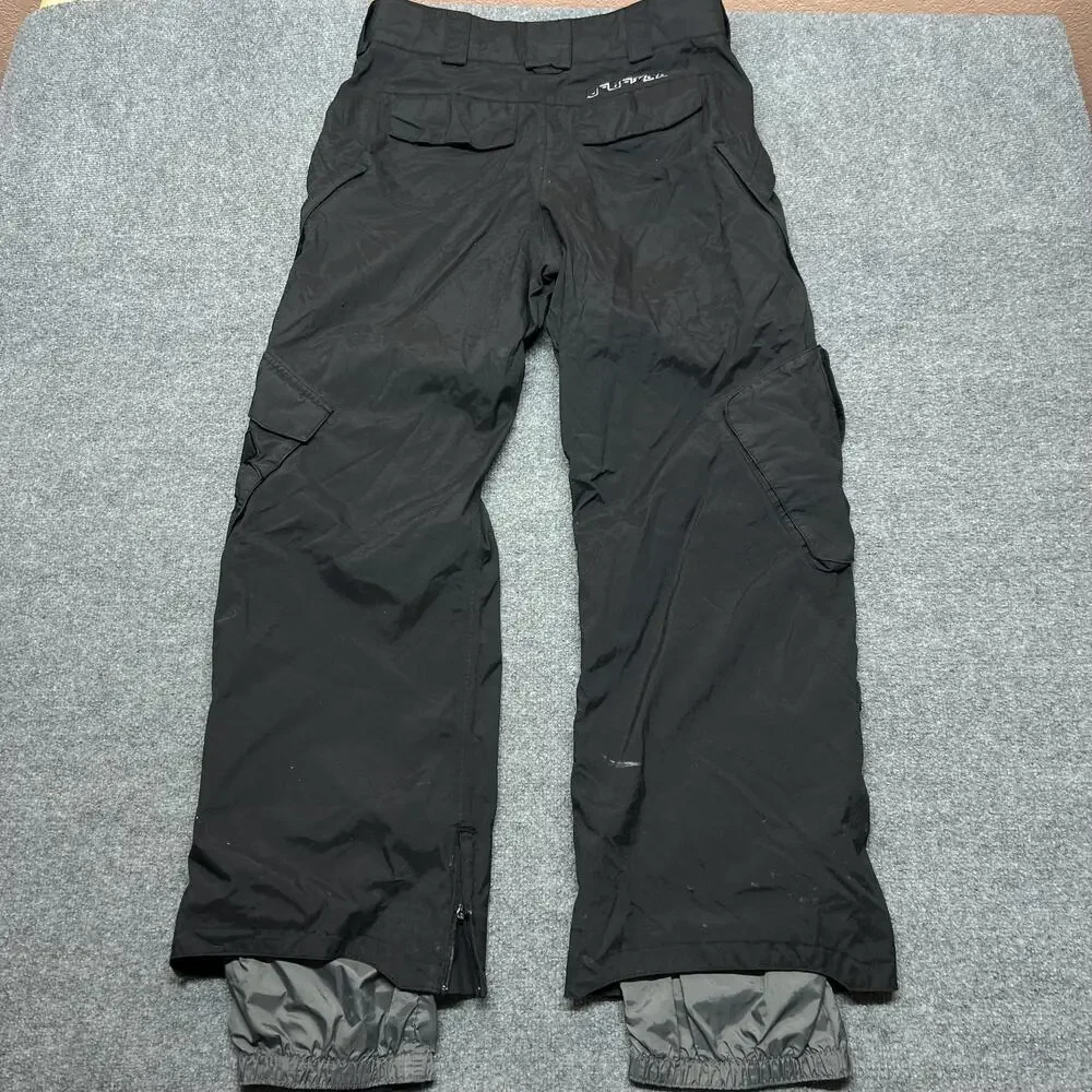 Burton Snow Pants Mens Medium Black Waterproof Ski Snowboard 36x31 *FLAW